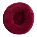 Fluffy Donut-Katzenkorb, Bordeaux, 40 cm